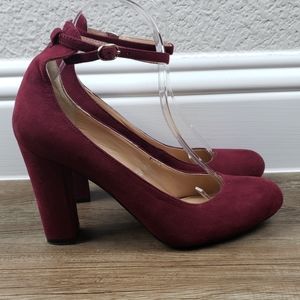 Kaari Blue Burgundy Heels